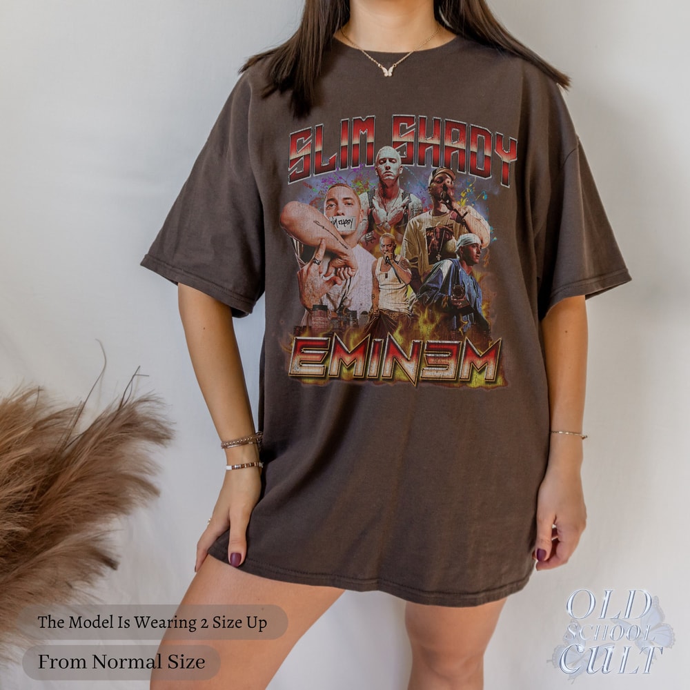 Limited 90s Vintage Bootleg Style T-Shirt Eminem Slim Shady Oversized Shirt Retro Unisex Graphic Tee Hip Hop Tees Birthday Gift - 5.jpg
