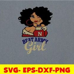 Beat Army girl, svg, png, eps, dxf, NCAA teams