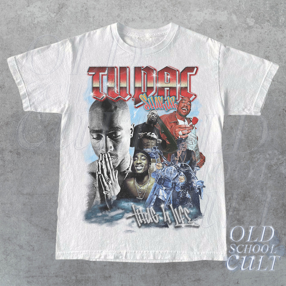 Vintage 90s Bootleg Style T-Shirt Retro Graphic Unisex Tee 2 Pac Vintage T-Shirt Hip Hop Unisex Shirt Vintage Graphic Tee Gift For - 4.jpg