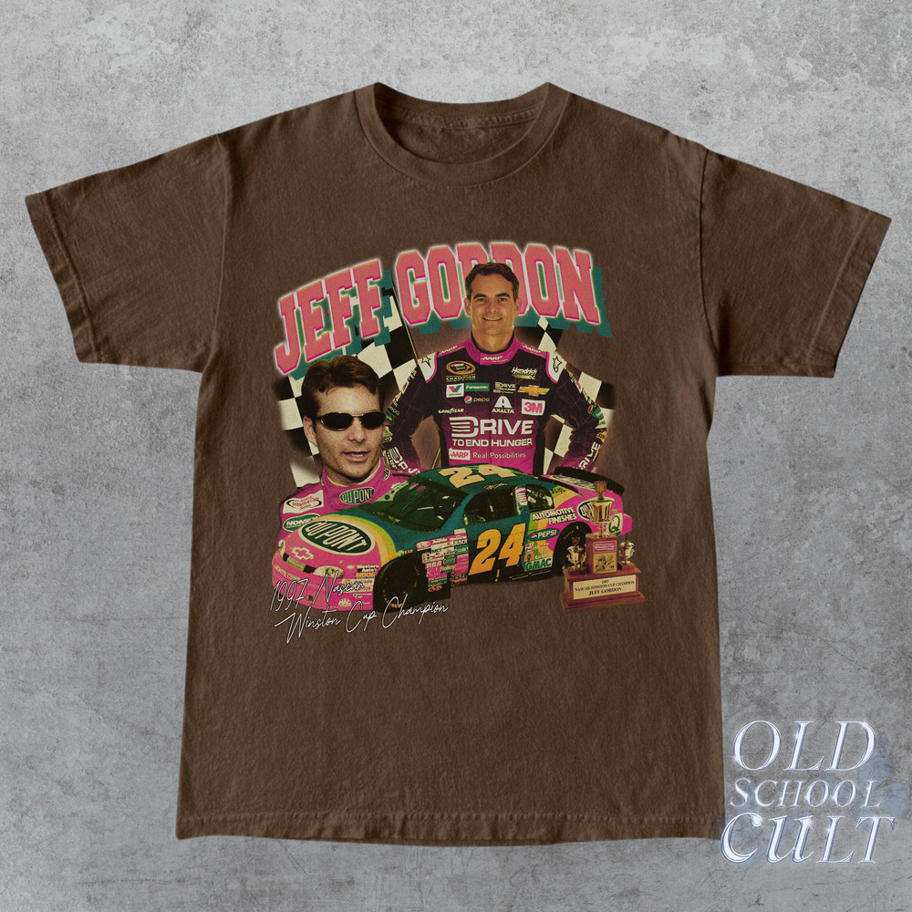 Vintage 90s Jeff Gordon Nascar Racing T Shirt Retro Unisex Graphic Tee Vintage Racing Shirt Gift For Him Gift For Her Nascar Gift - 1.jpg