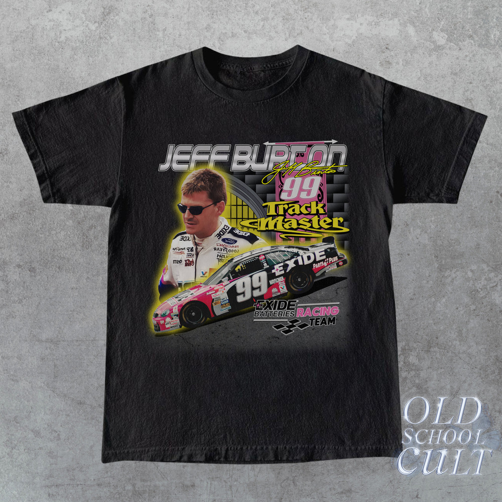 Vintage 90s Style Jeff Burton Nascar Racing T-Shirt  Unisex Retro Racing Graphic Tee  Vintage Nascar Shirt  Classic Tee Gift For Her Him - 2.jpg