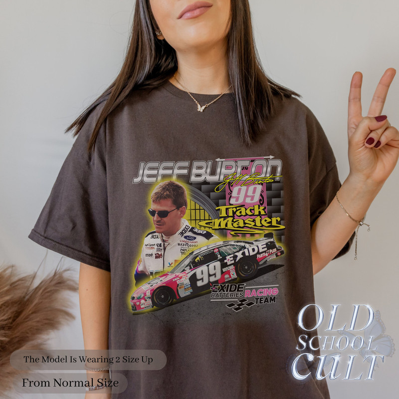 Vintage 90s Style Jeff Burton Nascar Racing T-Shirt  Unisex Retro Racing Graphic Tee  Vintage Nascar Shirt  Classic Tee Gift For Her Him - 5.jpg