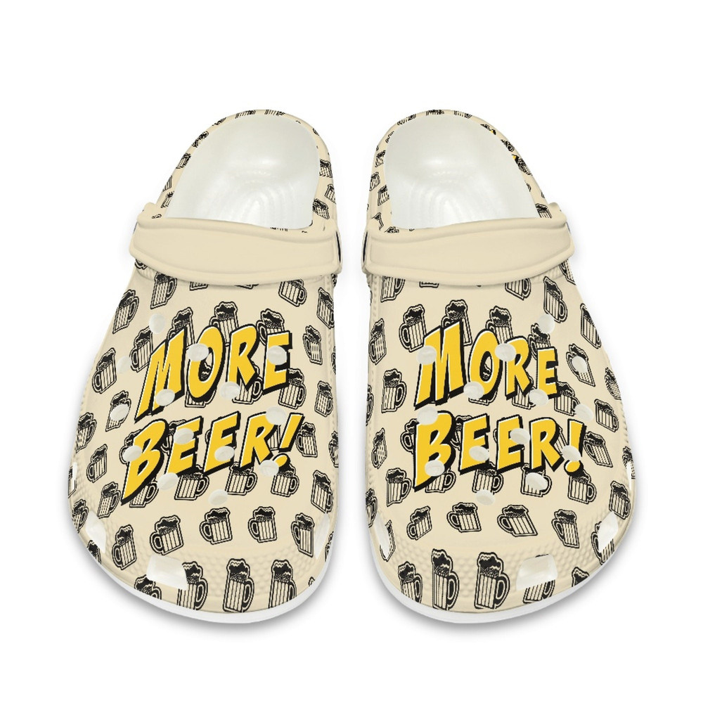 More Beer Crocs Shoes , Beer Lover Slippers , Personalized Name Shoes , EU Size 36-48.jpg
