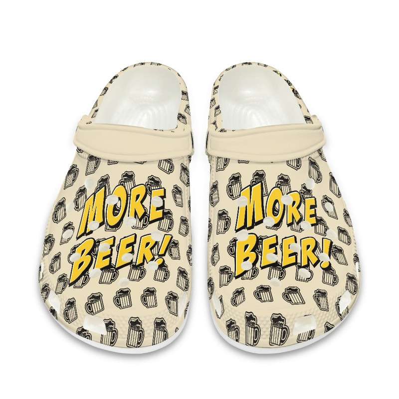 More Beer Crocs Shoes , Beer Lover Slippers , Personalized Name Shoes , EU Size 36-48.jpg
