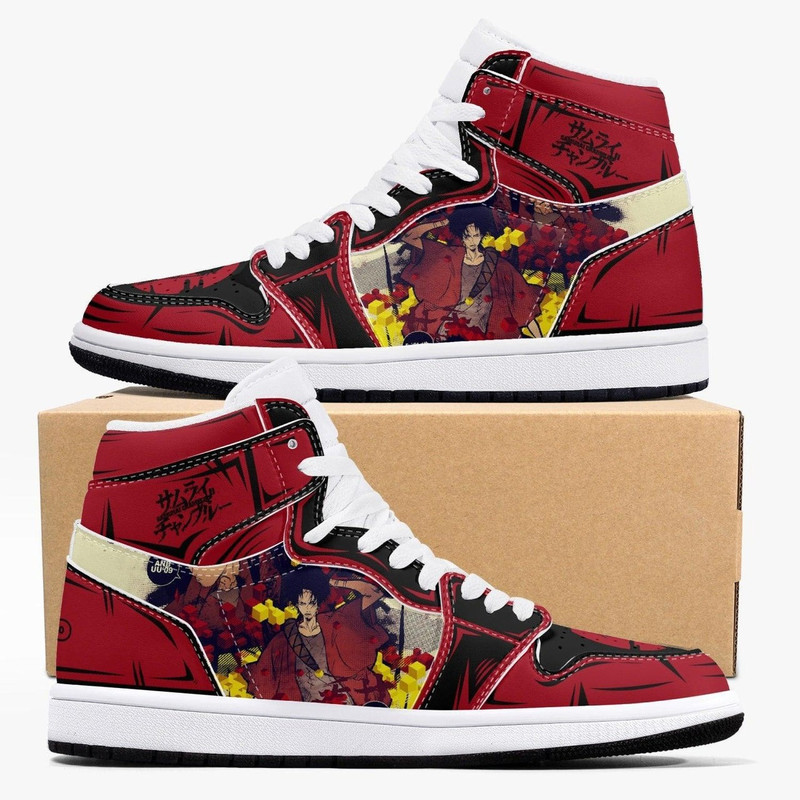 Samurai Champloo JD1 Shoes, Sakata Gintoki Gintama Jordan 1 Shoes, Sakata Gintoki Gintama Sneaker Shoes