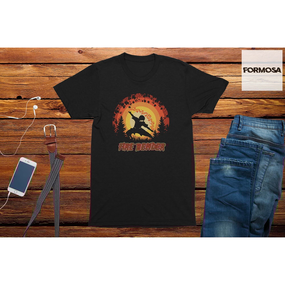 Fire Bender Adults Unisex Anime T-Shirt, anime collection, anime t-shirt girls, anime t-shirt boys, anime shirt, manga t-shirt, graphic tee - 1.jpg
