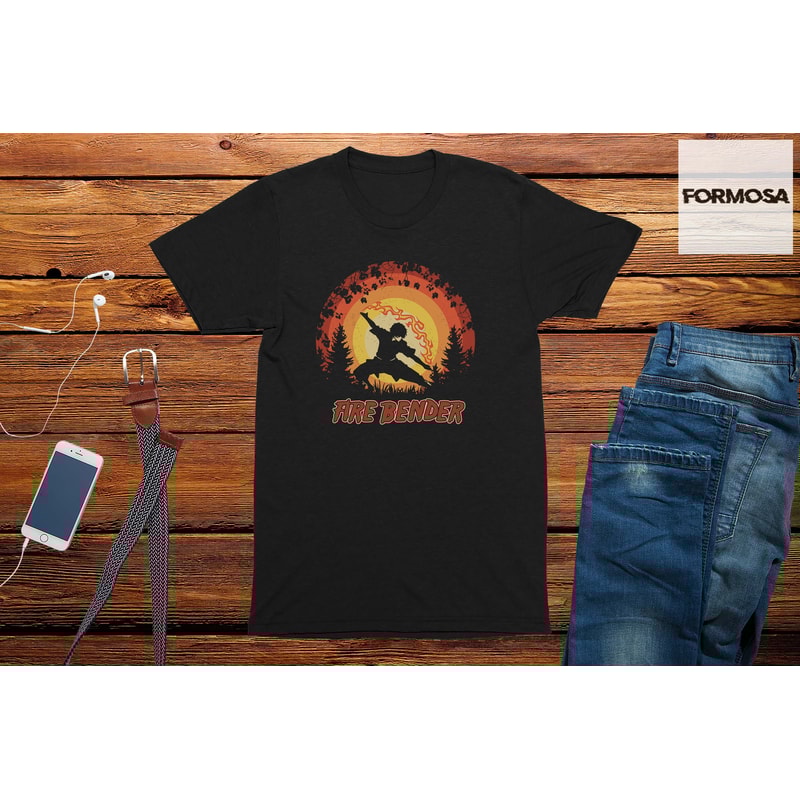 Fire Bender Adults Unisex Anime T-Shirt, anime collection, anime t-shirt girls, anime t-shirt boys, anime shirt, manga t-shirt, graphic tee - 1.jpg