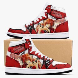 rurouni kenshin kenshin himura jd1 shoes, sakata gintoki gintama jordan 1 shoes, sakata gintoki gintama sneake