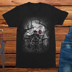 moonlight clown halloween t-shirt, mens funny t-shirt