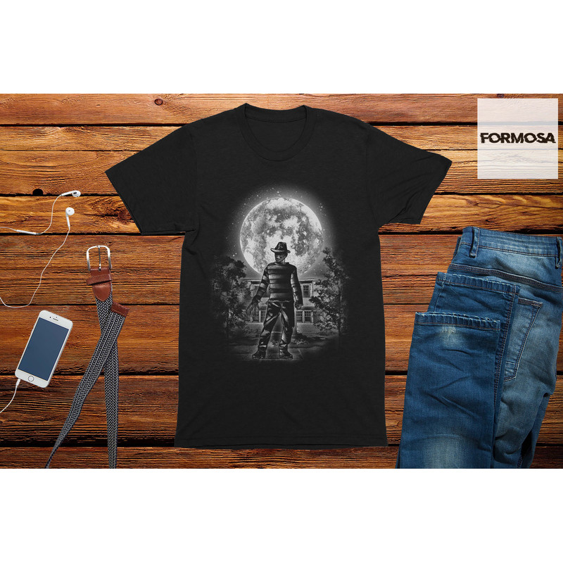 Moonlight Freddy Halloween T-Shirt mens funny tshirts - 1.jpg