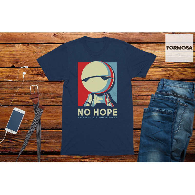 No Hope Marvin Robot T-Shirt Mens sci-fi funny t-shirt geek tshirt space clothing, - 1.jpg
