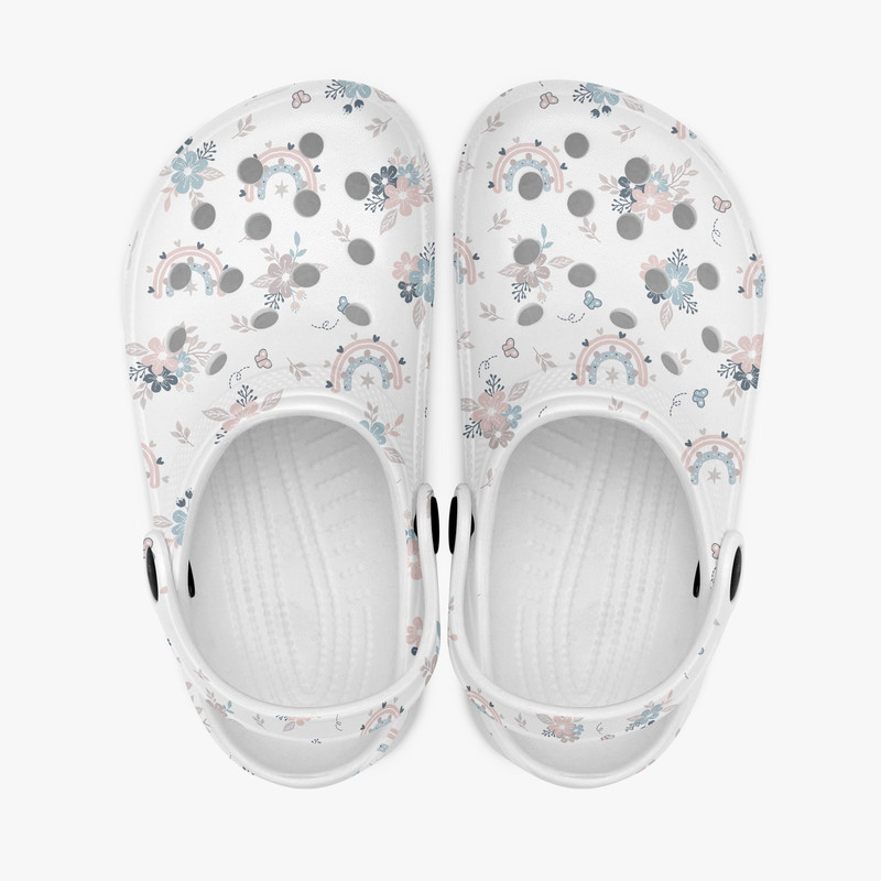 Rainbow Crocs clogs for kids, slippers, loafers nursery shoes.jpg