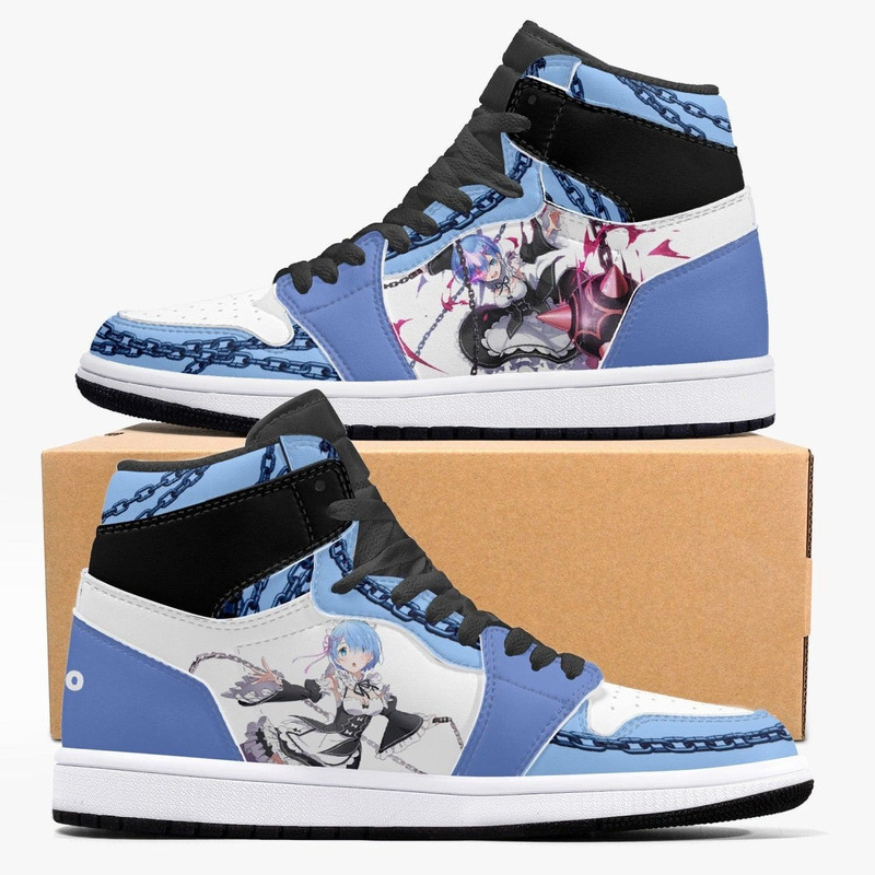 Re:Zero Rem JD1 Shoes, Sakata Gintoki Gintama Jordan 1 Shoes, Sakata Gintoki Gintama Sneake