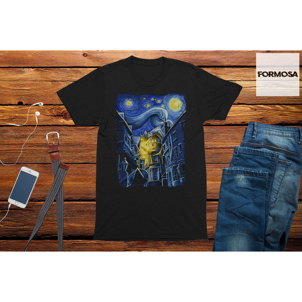 Starry Wizards Alley Adults Unisex T-Shirt - 1.jpg
