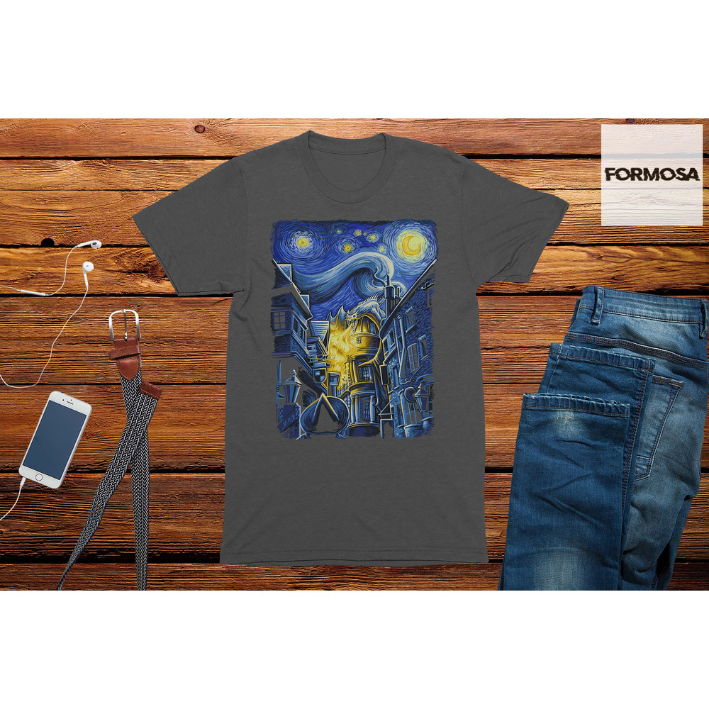 Starry Wizards Alley Adults Unisex T-Shirt - 2.jpg