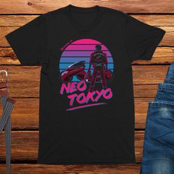 welcome to neo tokyo t-shirt mens anime and gaming t shirt, funny mens tshirt