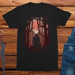 white wolf forest t-shirt adults unisex gaming tshirt
