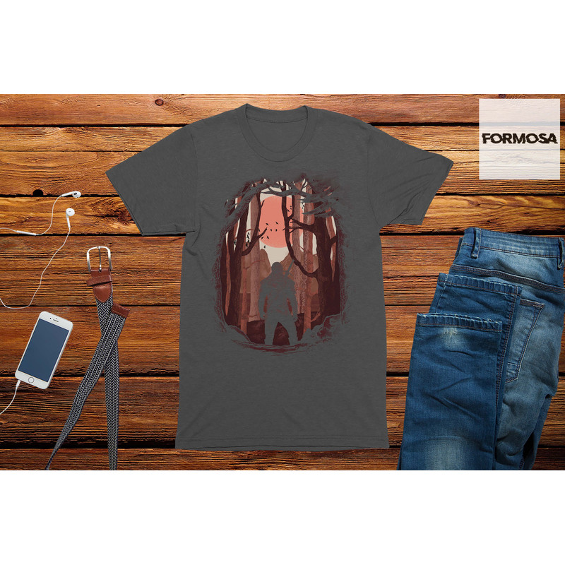 White Wolf Forest T-Shirt Adults Unisex Gaming TShirt - 2.jpg