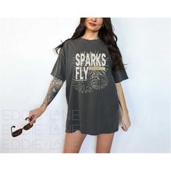 sparks fly comfort colors tee