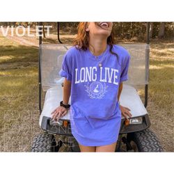 original long live collegiate comfort colors tee