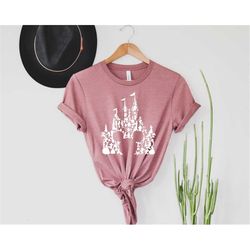 mickey and minnie castle shirts, disney castle shirts, magic kingdom shirts, disney family shirts, disney trip castle fa
