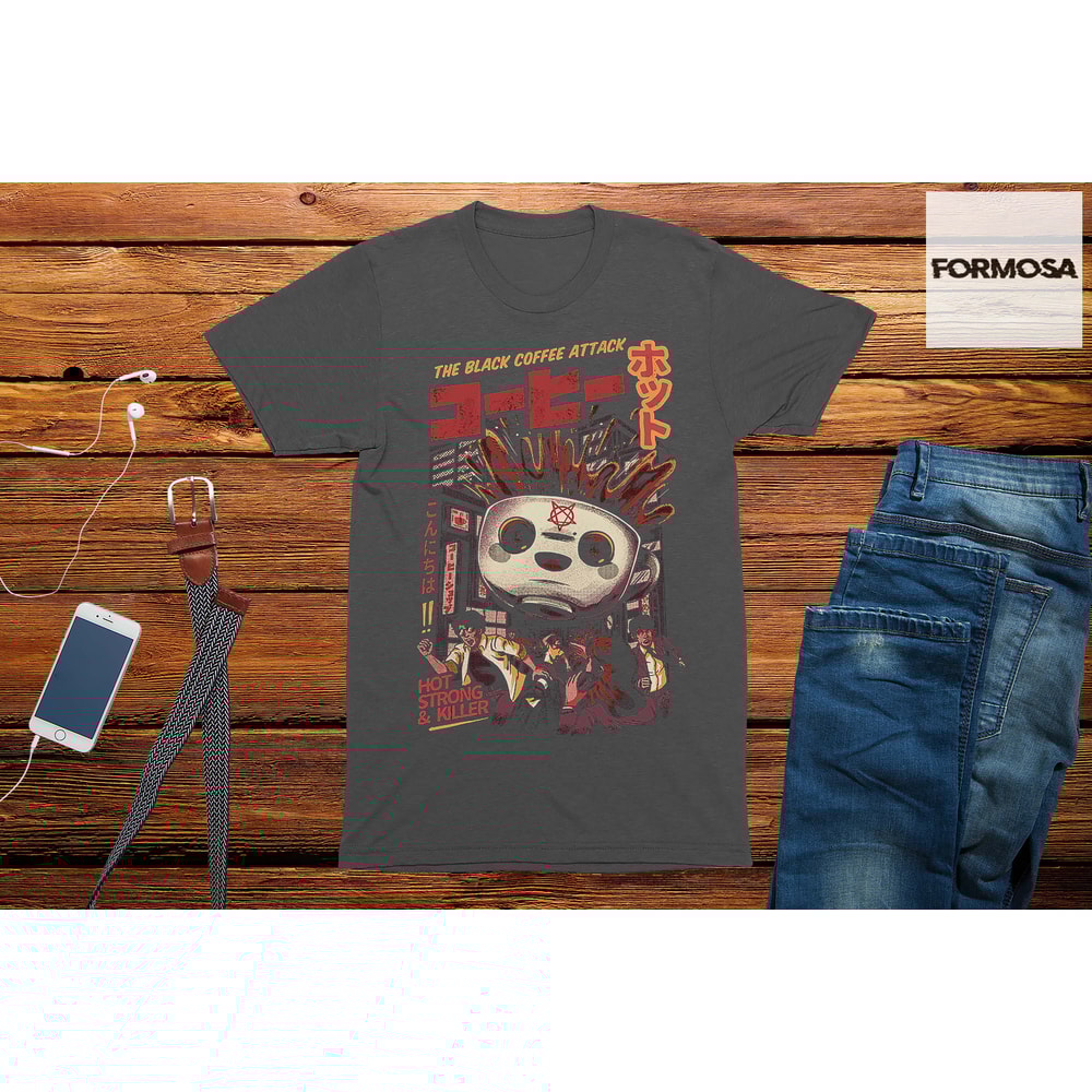 Black Coffee Attack Unisex Adults T-Shirt, Mens shirt, fashion t-shirt, comedy t shirt, - 2.jpg
