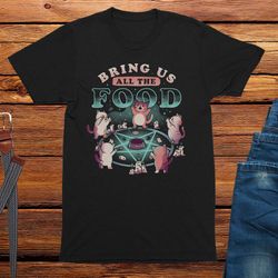 bring us all the food adults unisex cat t-shirt, funny cat shirt, cat lover gift, cat tshirt, cat lover shirt, cat mum s