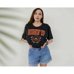 burnin up collegiate tee