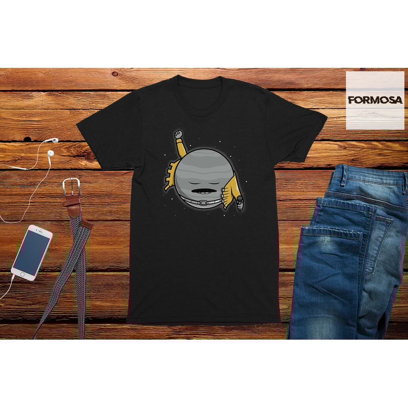 Freddy Mercury Planet Adults Unisex T-Shirt, graphic tee, novelty, men's comedy t-shirt, birthday t-shirt, black t-shirt - 1.jpg