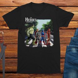 heroes road adults unisex superhero t-shirt,