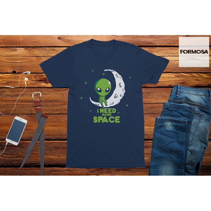 I Need More Space Adults Unisex Alien T-Shirt, funny graphic tees, cool mens t shirts, adult funny t-shirt, unisex shirt, men's funny tshirt - 3.jpg