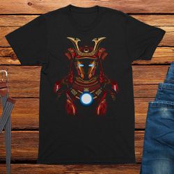 iron samurai warrior adults unisex t-shirt, graphic tee, novelty, mens comedy t-shirt, birthday t-shirt, slogan t-shirts