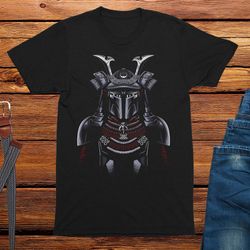 mandalorian samurai warrior tee shirt unisex adults mens t-shirt
