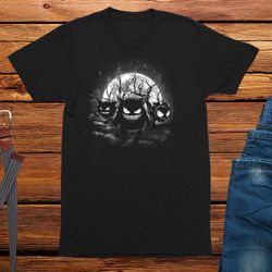 moonlight ghosts halloween t-shirt funny slogan tshirt