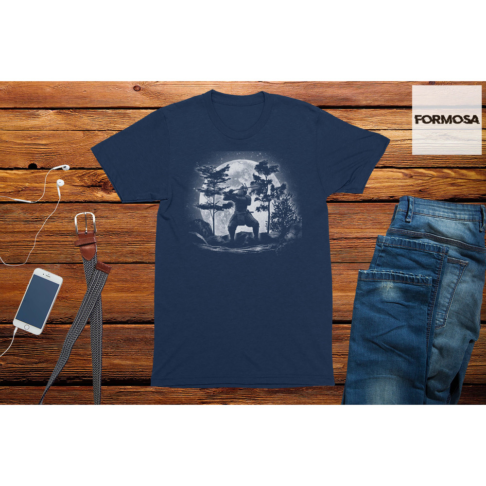 Moonlight Samurai Warrior T-Shirt gift for him comedy tshirt - 3.jpg