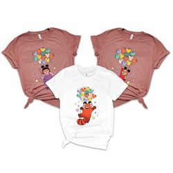 turning red shirt, red panda shirt, meilei and friend shirt, red panda pixar shirt, turning red character shirt, red bal