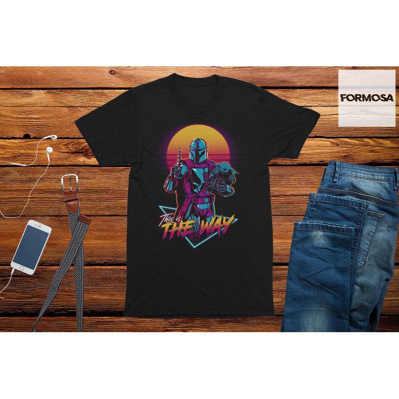 Neon Sunset This is The Way Mens T-Shirt, Geek Sci Fi Nerd Gift For Men - 1.jpg