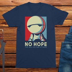 no hope marvin robot t-shirt mens sci-fi funny t-shirt geek tshirt space clothing,