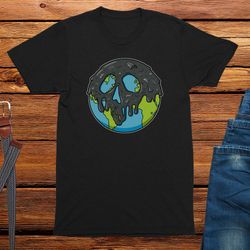 poisoned earth t-shirt environment save the planet mens tee shirt