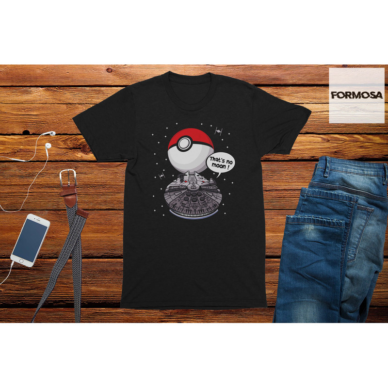 That's No Moon Anime Gaming T-Shirt Mens Sci Fi Gift Idea Tshirt - 1.jpg