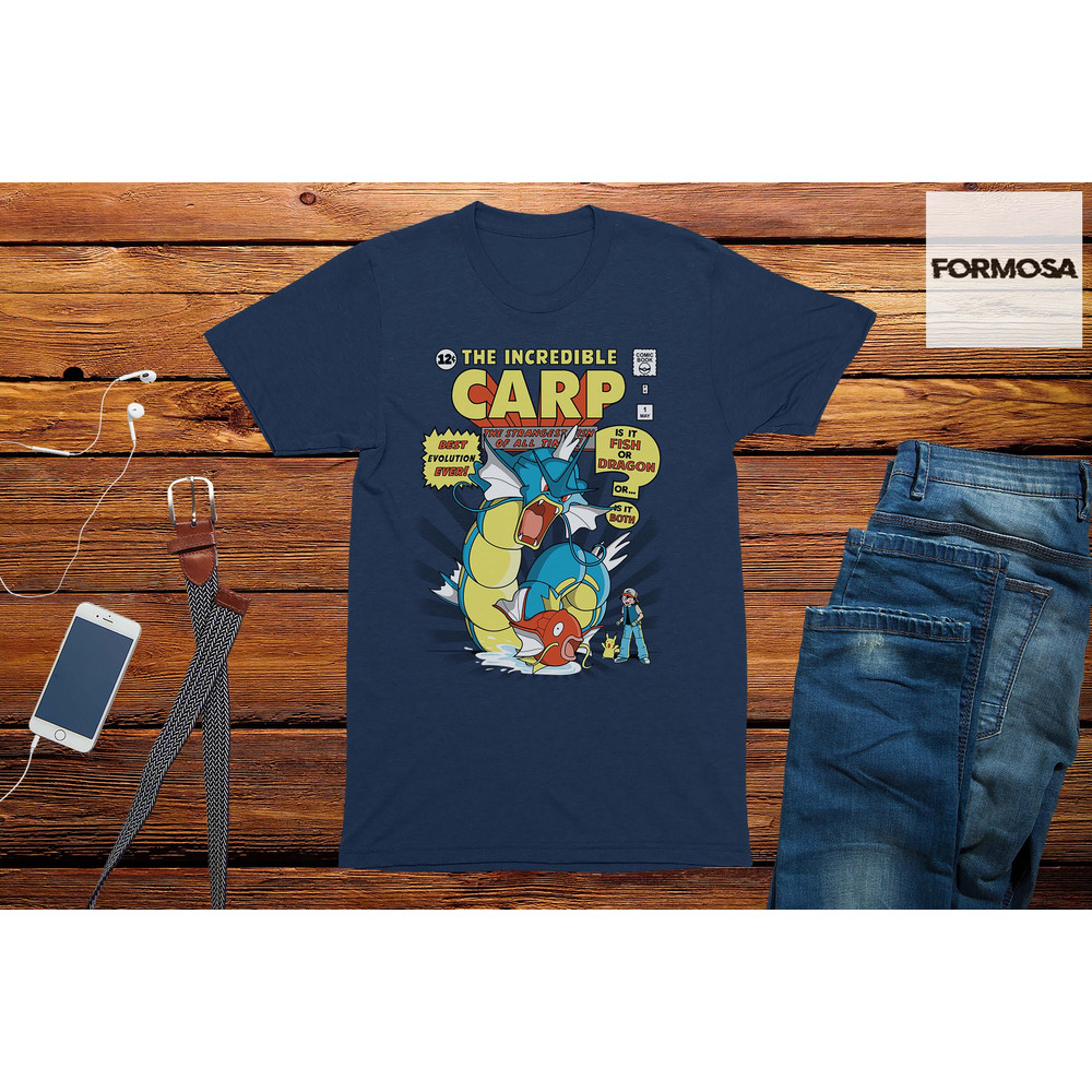 The Incredible Carp Adults Unisex T-Shirt, funny gaming gift, manga t-shirt, graphic tee, cartoon t-shirt, anime clothing, fashion t-shirt - 1.jpg