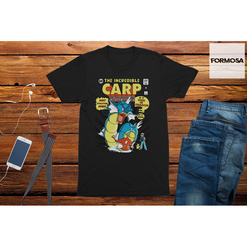 The Incredible Carp Adults Unisex T-Shirt, funny gaming gift, manga t-shirt, graphic tee, cartoon t-shirt, anime clothing, fashion t-shirt - 2.jpg
