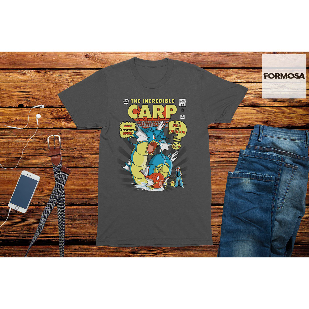 The Incredible Carp Adults Unisex T-Shirt, funny gaming gift, manga t-shirt, graphic tee, cartoon t-shirt, anime clothing, fashion t-shirt - 3.jpg