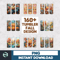 160+ Files Bundle 2D - 3D Fall Season Autumn Sublimation Tumbler Design Download PNG, 20 Oz Digital Tumbler Wrap PNG Download.png
