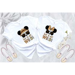 disney safari shirt, disney animal kingdom shirt, let's get wild, mickey and minnie safari matching shirts, disney famil