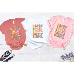 happy 100 days of school shirt, 100th day of school celebration, 100 days of school shirt, back to school shirt, teacher