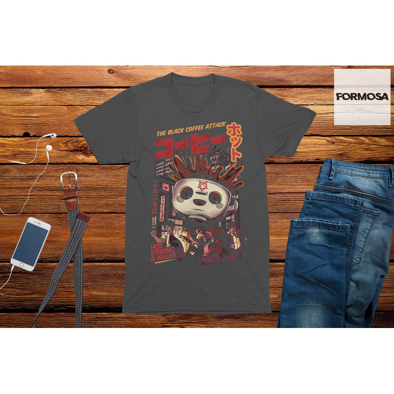Black Coffee Attack Unisex Adults T-Shirt, Mens shirt, fashion t-shirt, comedy t shirt, - 2.jpg