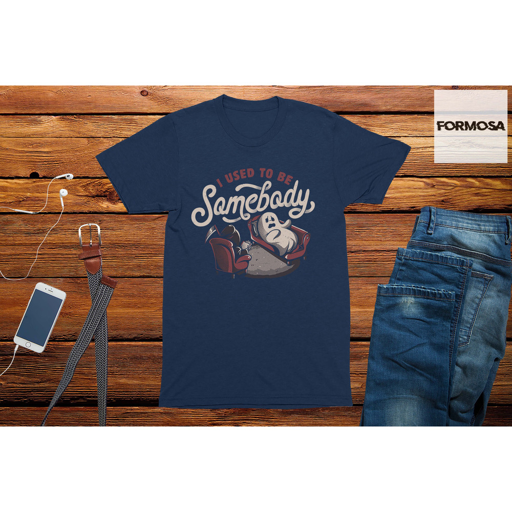 Funny Ghost T-Shirt I Used To Be Somebody Men's T-Shirt - 3.jpg