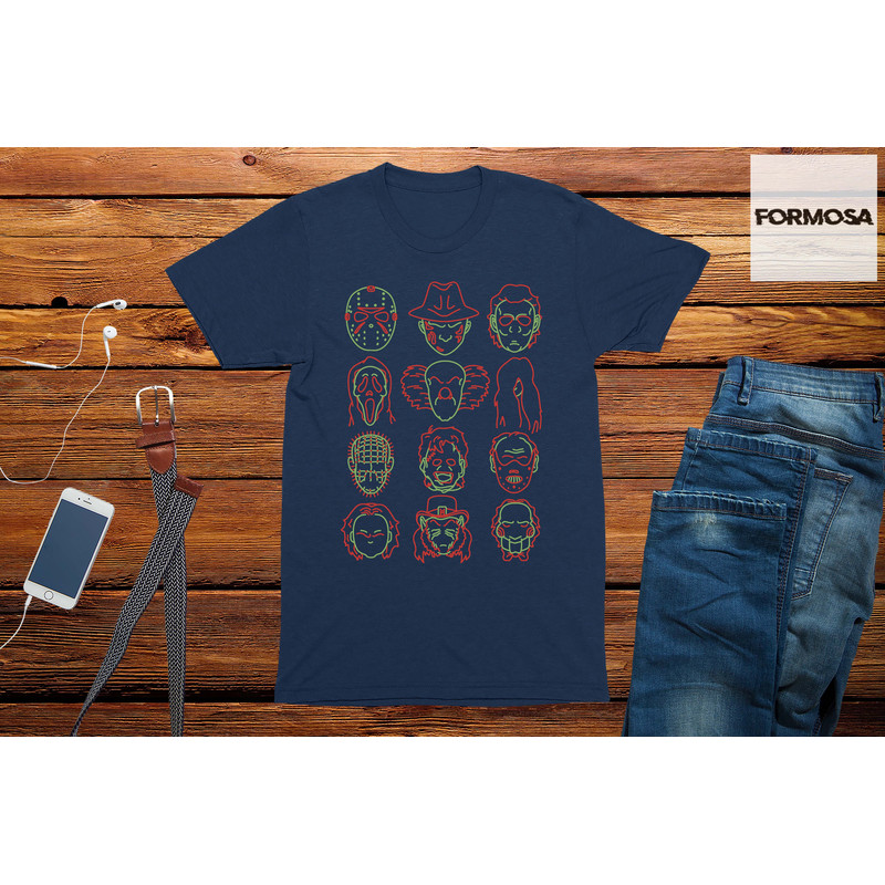 Halloween Horror Heads Adults Unisex T-Shirt - 3.jpg