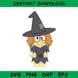 bluey indy halloween svg, bluey halloween svg, bluey svg, cartoon svg, png dxf eps file